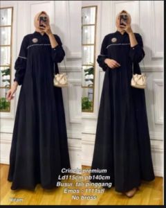 medina gamis payet mutiara  lebaran terbaru/ gamis payet  crincle airflow mutiara jumbo