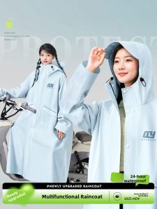 QUANYAN | Adult Waterproof Raincoat for Women Long-Sleeved Rain Poncho