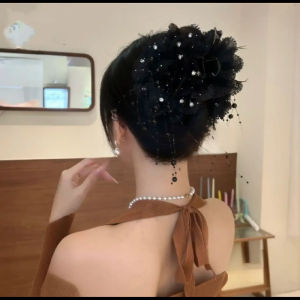 Flower Feather Grip 2024 New Arrival Internet Celebrity Fashion All-Match Updo Shark Clip Maillard Headdress Barrettes Women
