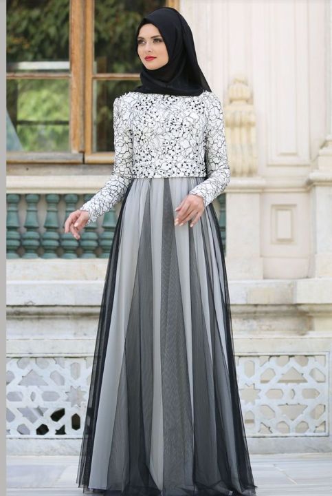 modern dress muslimah Wraith of East Women's Muslim Maxi Dress Kaftan Abaya Islamic Arabian  Clothing Lace Top Round Neck Party Gown Jilbab Robe (Pink, XL) at Amazon  Women's Clothing store