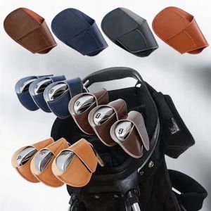 PU Golf Club Iron Head Sleeve Universal Golf Head Cover Golf Putter Protector Wedges Covers Easy To Use Golf Sport Accessories