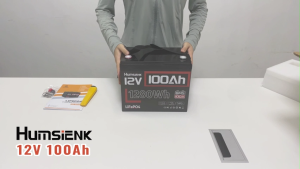 [Ready Stock / 24H Ship] HumsiENK 12V 100Ah LiFePO4 Battery Lithium Group 24 Size Built-in 100A BMS 1280Wh Energy 15000+ Cycles for RV Solar Off-Grid Marine Trolling Motor Portable Power for Camping