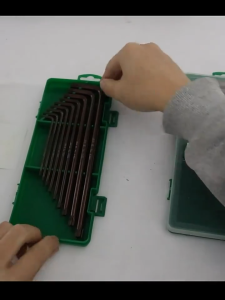 【ของแท้】ชุดประแจ หกเหลี่ียม และชุดประแจหัวจีบ 1 ชุดมี 9 ชิ้น ชุดเล็ก/ชุดใหญ่ 55-58 HRC