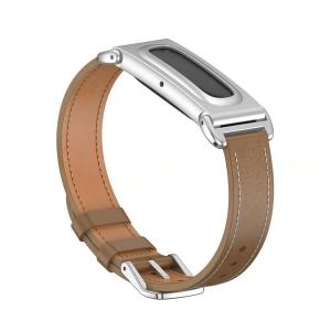 For Fitbit Air Wristband Strap with New Metal Shell Durable Microfiber Leather Band for Fitness Tracker Watch