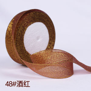 25yard/roll Satin Ribbons Glitter Ribbon DIY Bow Craft Decor Wedding Party Decoration Gift Wrapping 6mm 10mm 15mm 20mm 25mm 40mm