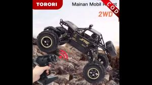 [BISA COD] Mainan Mobil Alloy Remote Control Off-Road Climbing Car RC Rock Crawler 2WD Powerful Hadiah Anak-anak