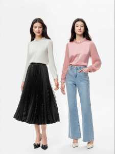 Koradior | French Design Sensibility Satin Business Commuter Blouse