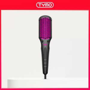 TYMO PORTA Cordless Hair Straightener Brush Mini Portable with USB Rechargeable Negative Ion Hair Tools