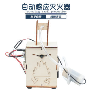 Smart Automatic Fire Extinguisher DIY Material Kit Science Experiment for Children Handmade Physical Equipment Toy for Kids