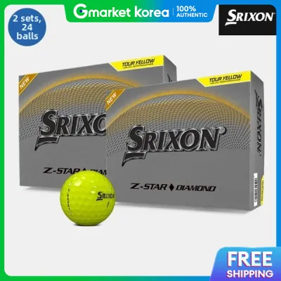Srixon | Dunlop Korea Genuine Srixon Z-Star 9 Diamond Golf Balls Unisex Two Ta3812351 2 Dozen / 24 Balls