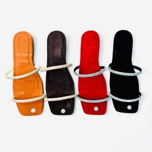 Tin footwear sparkly casual flat sandals for women