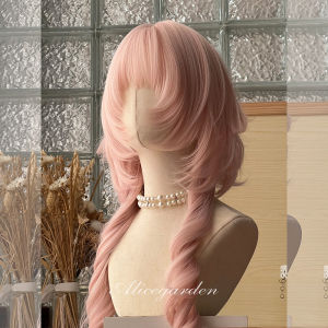 alice garden | Tóc Giả Dài Xoăn Màu Sữa Dâu Lolita