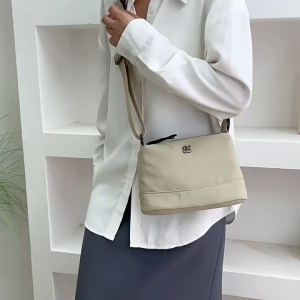 SANNI FASHION Minimalist style Shoulder bags Women Sling Bag  Nylon waterproof 4 zipper Ladies Crossbody bag For Work Commute Bag