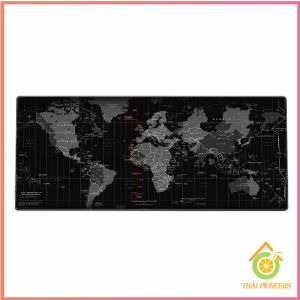 Thai Pioneers แผ่นรองเมาส์แผนที่โลก แผ่นรองเมาส์กันลื่น มี 2 ขนาด mouse pad