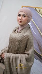 APM MUKENA - Mukena Dewasa Santorini Silk Motif 3in1 Lasercut Rayyan Series