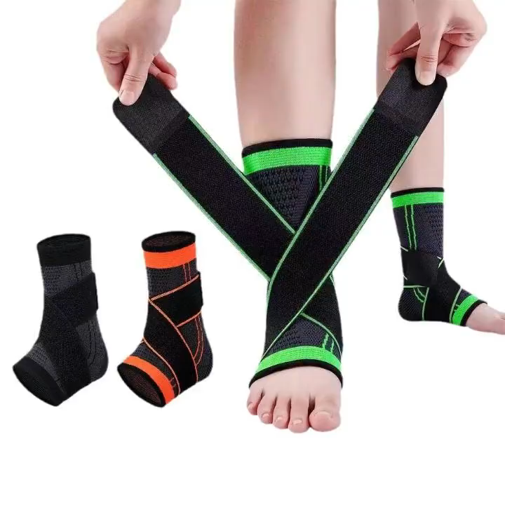 Motion ankle support protection sleeve - elastic nylon - warm and breathable - fixed ankle support