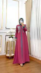 ZIFA FASHION // COD // SANIA DRESS SET HIJAB SEGI 4 // GAMIS CRUTY BORDIR AKSEN PAYET TABUR TERBARU // SIAP KIRIM LD 110CM PB 140CM // BUSUI WUDHU FRIENDLY // GAMIS LEBARAN 2025 // ABAYA GAMIS WARNA TRENDY // ARABIAN CRUTY PAYET FREE HIJAB // *LK