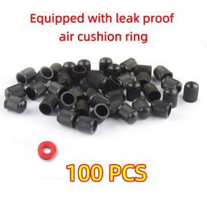 Yitong 50/100PCS Universal Protective Tire Valve Stem Caps With Rubber O-Ring Dust Proof Fit Auto SUV Truck Motorcycle Bicycle