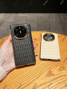 All-Around Protective Case For Huawei Mate X6 Shockproof Crocodile Pattern Foldable Screen Full Coverage Thin Shell