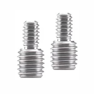6PCS Stainless Steel Double Head Transfer Screws M6  and 1/4-20 to 3/8-16 Thread Adapter Monopod Male to Male Conversion Bolt