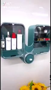 Multifunctional rotating storage box wall-mounted storage box dustproof large capacity多功能旋转收纳盒