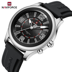 NAVIFORCE นาฬิกาดั้งเดิมสำหรับผู้ชายกันน้ำ30เมตร NF9256G Jam Tangan Sport นาฬิกาควอตซ์ลำลองเรืองแสงใหม่เอี่ยม