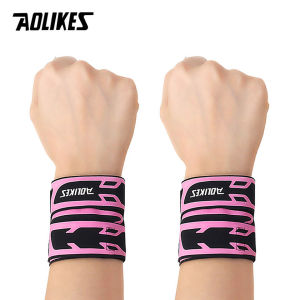 AOLIKES | AOLIKES Thể Thao Quấn Nén Cổ Tay Hỗ Trợ Dây Đeo Hỗ Trợ Khi Nâng Tạ Bóng Rổ Quần Vợt - Giảm Đau Polyester Dành Cho Người Lớn Đan Mềm