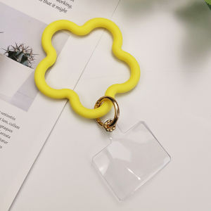 Universal Liquid Silicone Star Bracelet Phone Lanyard Clip-On Trendy Womens Large Ring Anti-Loss Handheld Chain Fashion Accessory