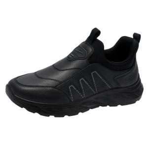 Warrior | Water Repellent Shock Absorption Easy-On Leisure Shoes for Elderly Men
