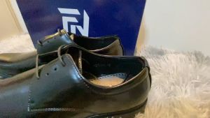 รองเท้าคัชชูหนังขัดมันชาย สีดำ Footniks รุ่น 12-0001 / 12-0002 พื้นเย็บส้นมีรองพื้น รุ่นสุดฮิต