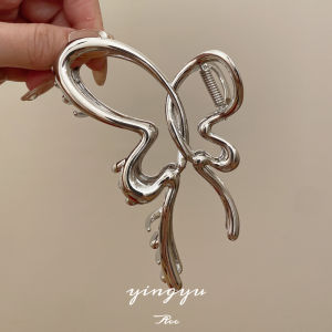 Kẹp Tóc Hình Con Bướm Bằng Kim Loại Cỡ Lớn Cho Phụ Nữ Thiết Kế Mới Năm 2024 Phụ Kiện Tóc Thời Trang Kẹp Tóc Hình Cá Mập Phía Sau Đầu