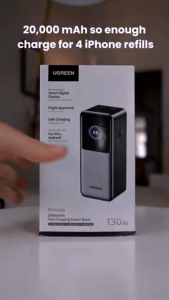 Power Bank 20000mAh Ugreen Nexode PB721 Powerbank Fast Charging 130W Original