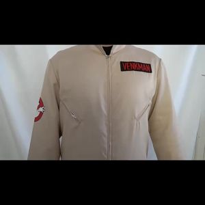 Ghost Buster Cosplay Costume for Adult Classic Venkman Gary Grooberson Ghost Hunt Jumpsuit Halloween Carnival Suit(130CM-XXXL)