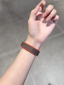 [SG In Stock]Nylon Loop Watch Band Strap for Google Fitbit Air Strap Breathable Adjustable Hook & Loop Wristband