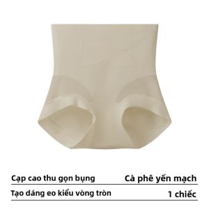 Quần lót tam giác AIMO cho nữ vải lụa băng kiểu cạp cao nâng hông kháng khuẩn
