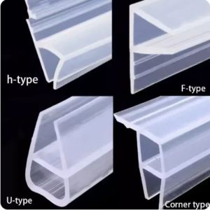 2Meter Widened F/h shape silicone rubber Frameless shower room door window glass seal strip weatherstrip for 6/8/10/12mm glass