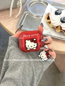 Cute HelloKitty Cat Airpods4 Protective Case  Wireless Bluetooth Earphone Cover for Women Pro3 New Model Airpods3 Shell