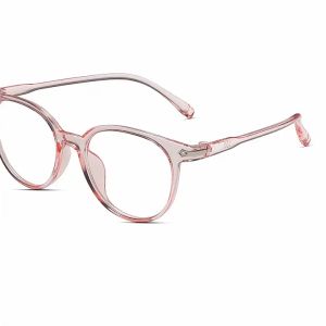 KAMJE Kacamata Anti Radiasi Frame Transparan Bening Glasses Fashion Gaya Retro Wanita KMJKM012