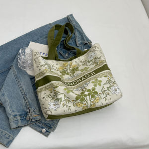 2024 New Fashion Simple Shoulder Bag Casual All-Match Letters Tote Bag Trendy Ins Style Large Capacity Womens Bag