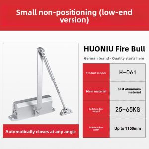 MONLEYTA | Automatic Door Closer Home Sliding Door Fireproof Door Hydraulic Buffer Device Adjustable Strength Aluminum Cast Fire Door