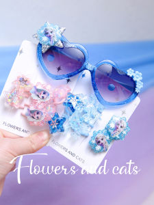 Princess Costume Childrens Sunglasses Girls Eyeglasses Sunscreen Accessories Flowers And Cats Brand Kids Fashion Summer Collection