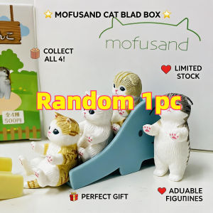Mofusand Shark Cat Mini Figures Fruit Animal Cute Blind Box Anime Ornaments Dolls Toy Model Birthday Christmas Gift For Kid Fans