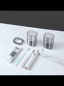 2 IN 1 Toothbrush Storage Cup Toothpaste Holder Travel Portable Mouthwash For School Camping Business Trip 旅行牙刷收纳杯