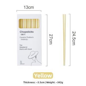 Easily Cleanable Ceramic Chopsticks Set
