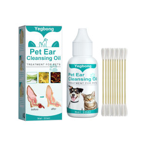 YEGBONG 118ml Dog Ear Cleaning Natural Cleansing Insect Liquid Soothe Discomfort Dog Ear Cleaner Keep Canals Clean for Pet Cleaning Supplies Ear Cleaner For Dogs And Cats Pet Ear Cleansing Liquid Ear Cleanser For Dogs And Cats Effectively Clean
