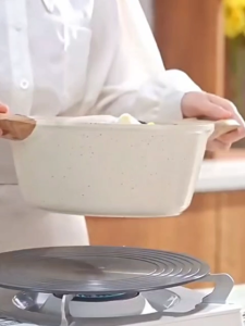 GOLIFE Non-Stick Pot Induction Stew Pan Soup Wok 20/24/28CM Induction Cooker Gas Pot Suitable For All Stoves