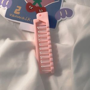 Thảm Mát Tóc Du Lịch Gấp Gọn Bằng Nhựa Chống Tĩnh Điện Mát Mẻ Cho Trẻ Em Học Sinh Ký Túc Xá Dopaamine Cầm Tay Cầm Thẳng Tất Cả Mọi Loại Tóc