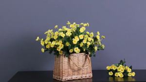 1PC Small Roses Artificial Flower Wedding Garden Table Rose Bouquet Arrangement Home Party Fake Plant Simulation Decoration