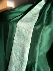 Oasis Long Dry Temple Light Green Aircraft Sleeve Black Pleated Skirt Daily Hanfu Traditional Culture Style mid High Waist H Type