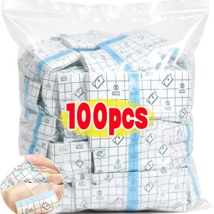 100Pcs PU Waterproof Bandages Disposable Transparent Stretchable Adhesive Bandages Waterproof Protect Your Tattoos And Showers